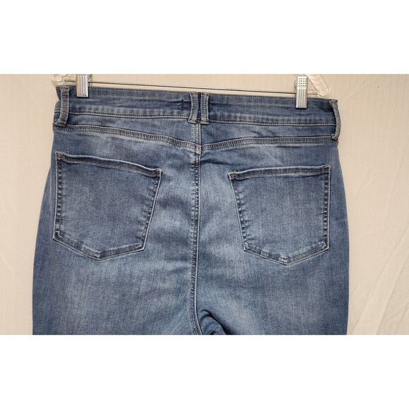 NYDJ Curves 360 Straight Leg Blue Denim Jeans Size 12T - Picture 6 of 6